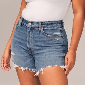 Abercrombie High Rise mom shorts
